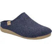 Josef seibel Hausschuh "Carson 02, dunkelblau", Herren, Gr. 45, blau (dunkelblau), Obermaterial: 100% Textilmaterial TEXMAT., Schuhe Hausschuh