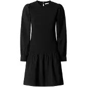 Pepe Jeans für Damen. PL9537905 Kleid Goa schwarz (S), Lässig, Viskose, Langarm