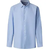 Pepe Jeans für Herren. PM3091429 Hemd Randy blau (L), Lässig, Baumwolle, Langarm