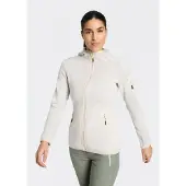 CMP 1100000002199 "KNITTED MELANGE HOODY WOMAN HOODY JACKET" mit Kapuze mit Reißverschlusstaschen, atmungsaktiv, schnell trocknend