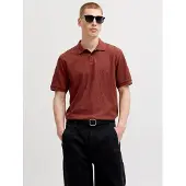 Jack & Jones "JJEAUSTIN POLO SS NOOS" Materialmix, regular fit
