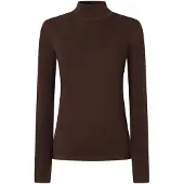 Pepe Jeans für Damen. PL5000310 T-Shirt Bruna Braun (XS), Lässig, Viskose, Langarm