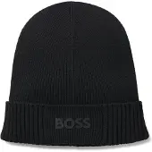 Boss green 1100000002199 "Asic Beanie" aus Rippenstrick