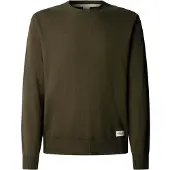 Pepe Jeans für Herren. PM7000106 Andre Crew Pullover grün (XXL), Lässig, Baumwolle