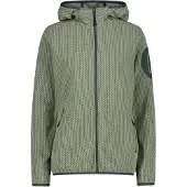 CMP Woman Fleece Fleece Jacket FIX Hood green tea (E624) 34