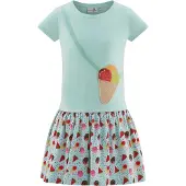 Happy girls Sommerkleid "Mädchenkleid", Mädchen, Gr. 104, EURO-Größen, bunt (ice blau), Stoff, 100% Baumwolle, normal, Kleider Sommerkleid