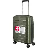 Travelite Trolley "AIR BASE Reisekoffer Hartschale", Damen, Gr. B/H/T: 39cm x 55cm x 20cm 37 l, grün (olive), Polypropylen, Koffer Trolley, widerstandsfähiges Material und cleverer Innenaufteilung