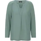 Goldner "Elegantes Chiffonshirt mit Jersey-Details" Schlitz