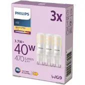Philips Brenner 40 W G9 G9 x3, 3,7 W, 40 W, G9, 470 lm, 15000 h, Warmweiß
