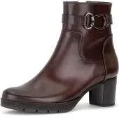 Gabor Stiefeletten 8030 dunkelrot Blockabsatz Reißverschluss 4,5cm Absatz 14cm Schafthöhe G-Weite