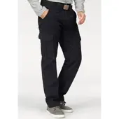 Man'S World Cargohose , Herren, Gr. 48, N-Gr, schwarz, Obermaterial: 100% Baumwolle, unifarben, bequem lang, Hosen Cargohose, mit aufgesetzten Taschen, Topseller