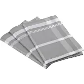Ross "Exclusiv" Blockkaro, 50% Baumwolle, 50% Leinen, 50x70 cm