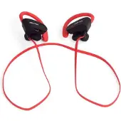 PRIXTON AB100 Kabellose Sport-Kopfhörer mit Bluetooth, ergonomisches Design, Rot