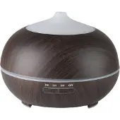 Activeshop Aroma Diffusor Spa Luftbefeuchter 06 Dark Wood 400 ml + Timer