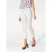 HEINE 7/8-Jeans , Damen, Gr. 46, Normalgrößen, weiß, 98% Baumwolle, 2% Elasthan, Miedereinsatz:15% Elasthan, 85% Polyamid, unifarben, 7/8-Länge, Jeans 7/8-Jeans