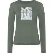 Super.natural W Triple Ski LS eucalyptus/various (18J) XS