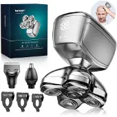 Kensen Glatzen Rasierer Herren, 5 In 1 Kopfrasierer Wasserdicht Head Shaver Men
