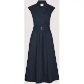 MADELEINE "Wickelkleid Sommerkleid mit Gürtel" Eingrifftasche Reverskragen im Wickelstil