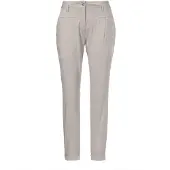 MADELEINE Chinohose "Hose Modische Chino-Hose mit Bundfalten", Damen, Gr. 19, N + K Gr, blau (kitt), Obermaterial: 98% Baumwolle CO (CMIA). 2% Elasthan EL., Modern, normal, Hosen Chinohose