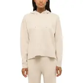 Mustang Sweater "Damen Style Iva", Damen, Gr. L, beige, 50% Viskose, 28% Polyester, 22% Polyamid, relaxed fit normal, Sweatshirts Sweater