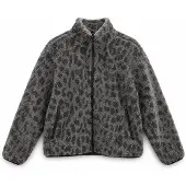 Mazine Printed Sherpa Damen Fleecejacke grau Größe S Lifestyle Elastisch