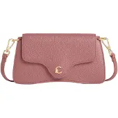 Coccinelle Trendige Rosa Tasche mit abnehmbarem Gurt und Druckknopfverschluss