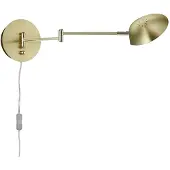 TRIO Leuchten LED Wandleuchte 272470108 Calcio, Metall Messing matt, 6 Watt LED