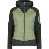 CMP Damen Kapuzensweats lg.Arm Da WOMAN JACKET HYBRID FIX HOOD