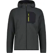 CMP MAN Fleece Jacket FIX Hood jungle (F902) 48