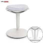 Floordirekt Stehhocker Elio ergonomisch höhenverstellbar für dynamisches Sitzen Grau