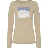 Super.natural W Lithography Mountain LS white pepper/various (Y42) L