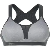 Anita Sport-BH ACTIVE, Damen, Gr. 90, Cup D, grau (erdgrau), Microtouch, Obermaterial: 45% Polyester, 35% Polyamid, 10% Elasthan, 10% Polyurethan, BHs Sport-BH