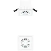 Zumtobel 60816428 LED-Decken-Einbauleuchte 2LIGHT-M LED1200-940 LDO DR FL-AL WH