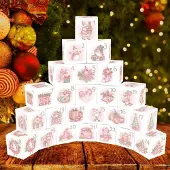 Sonstiges DIY Adventskalender zum Befüllen 24 Boxen 7x7x7cm Rosa