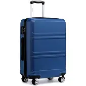 Markenlos Hartschalen Trolley mit Zwillingsrollen und Zahlenschloss, 55cm