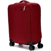 LTPRTZ Trolley Follie 18 Zoll 8-Rollen Dunkelrot 52 cm