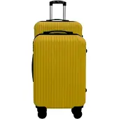 Markenlos Hartschalenkoffer Set mit 2 Trolleys in Gelb