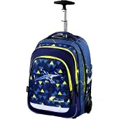 Markenlos Rucksack Trolley Raumschiff blau