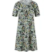 Green Cotton Jersey-Kleid Louis grün