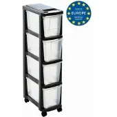 Mondex Schubladen Rollcontainer Turm Wagen Wäschesortierer schmal