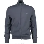 Gant Sweatshirt "Strickjacke CASUAL COTTON ZIP CARDIGAN", Herren, Gr. XL, grau (mittelgrau), Obermaterial: 100% Baumwolle CO., Sweatshirts Sweatshirt