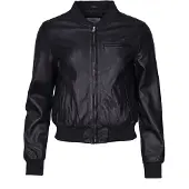 Jcc Lederblouson 31025198 in black, bordeaux | Gr.: 36