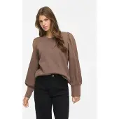 Vila Vivera Rundhals Langärmeliges Sweatshirt