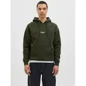 Jack & Jones "JJESOHO SWEAT HOOD NOOS", Baumwollmischung, relaxed fit