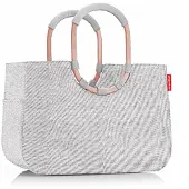 Reisenthel Shopper Schultertasche Loopshopper Twist Sky Rose hellgrau