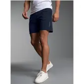 Trigema Jerseyhose "Sport-Shorts mit Innenslip aus Netz", Herren, Gr. L, Normalgrößen, blau (navy), Web, 74% Nylon, 26% Elastan, Hosen Jerseyhose