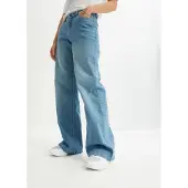 Bonprix Loose Fit, 5-Pocket-Style, Wide-Leg Jeans, Mid Waist