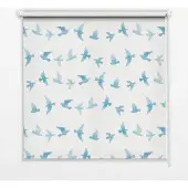 Tulup INNENROLLO - Fensterrollo - Rollo - 120x140 cm - Blaumeisen