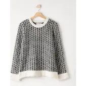 Holebrook Margaret Crew off white/black (138) XS