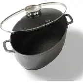 Stoneline Bräter Oval 39x26 cm 8,5 l | mit Deckel